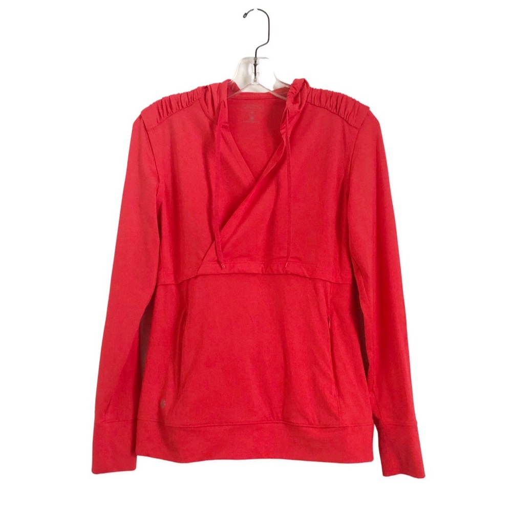 Athleta Lightweight Hoodie Long Sleeve Top A26